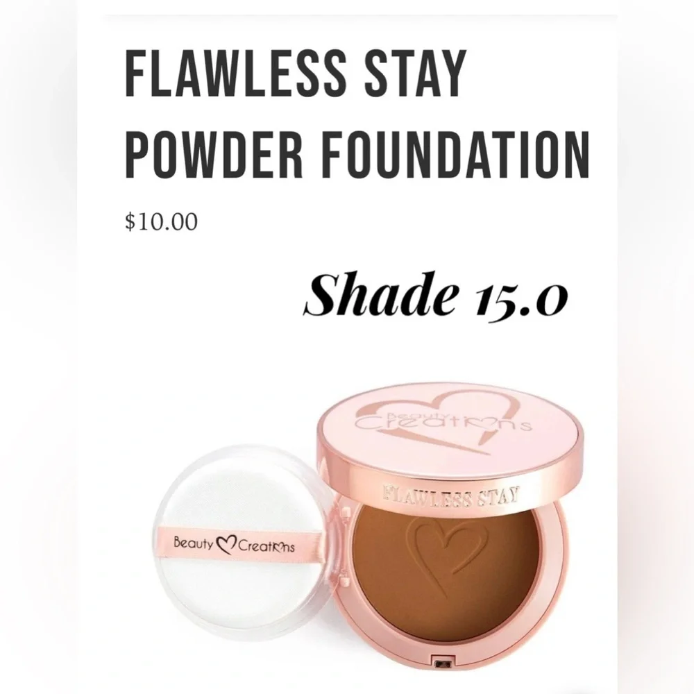💄New! 3 Beauty Creations Flawless PowderFoundation Deep Bundle